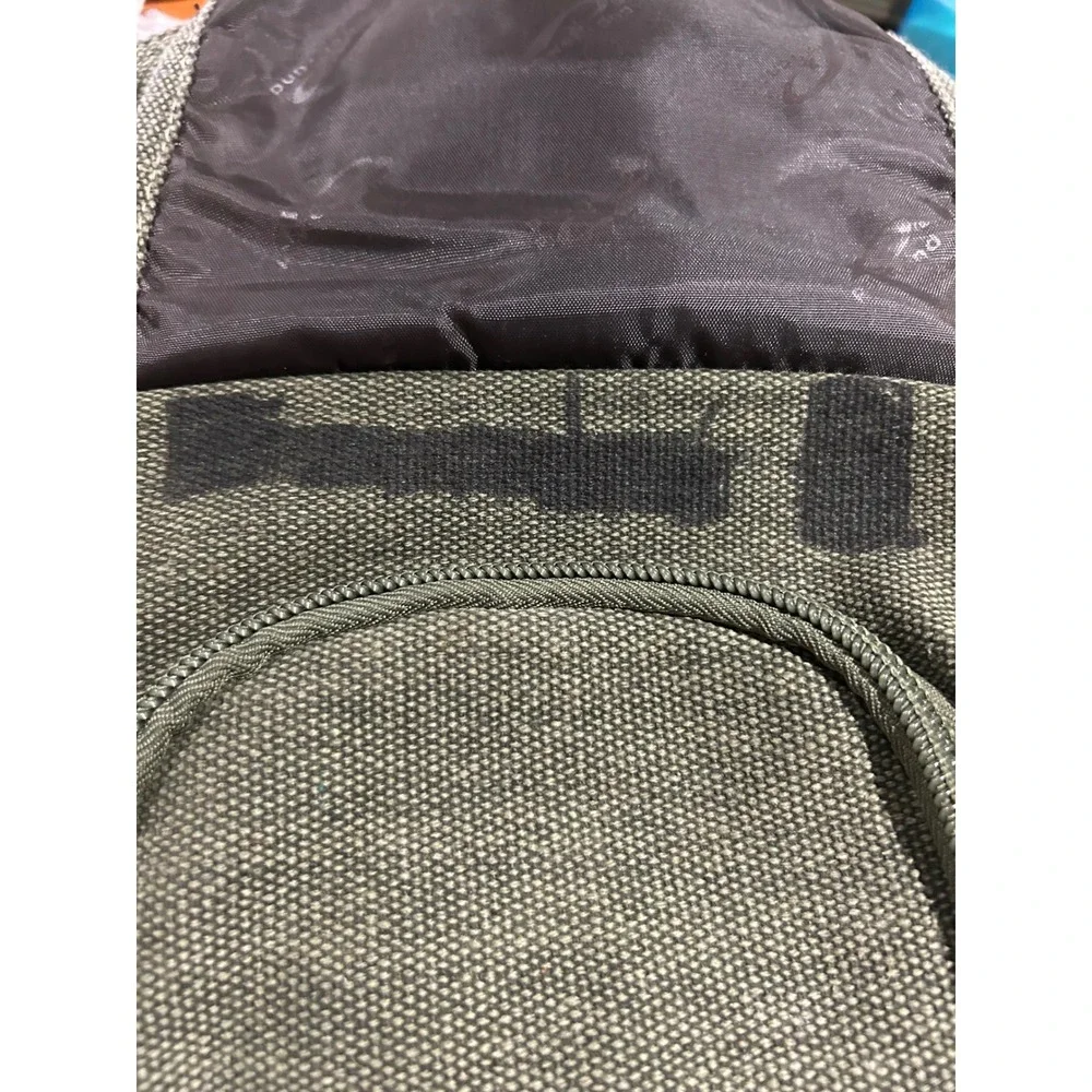 PowerLand Backpack Green Canvas Tactical Multi-Pocket Rucksack Streetwear Rugged